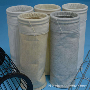 polyester dust collector filter bag untuk semen